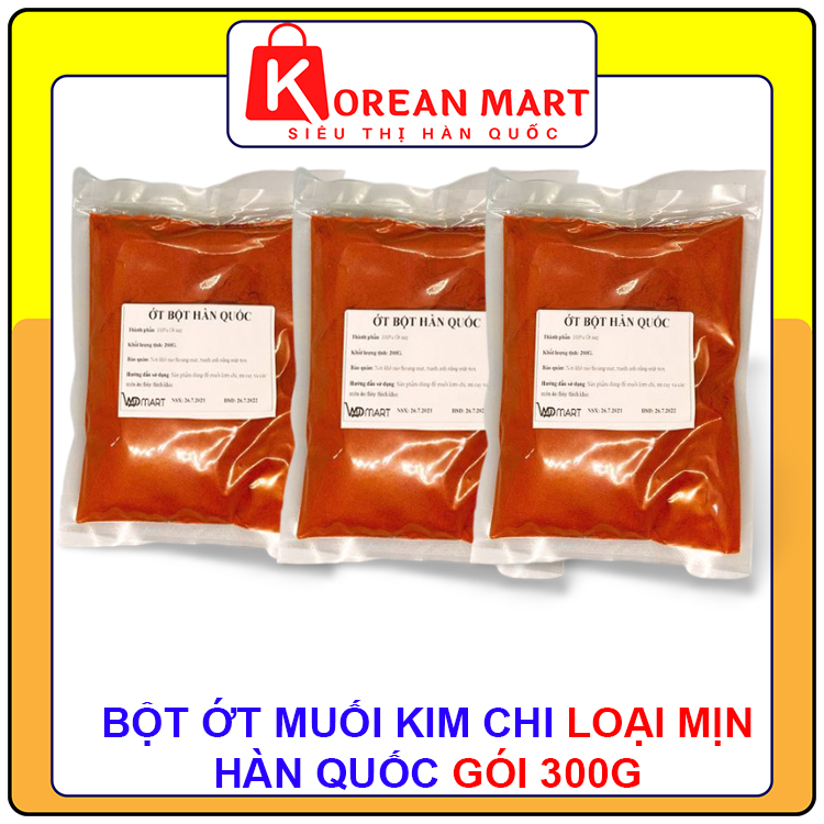 Bột ớt muối kim chi Hàn quốc chiết lẻ gói 300g