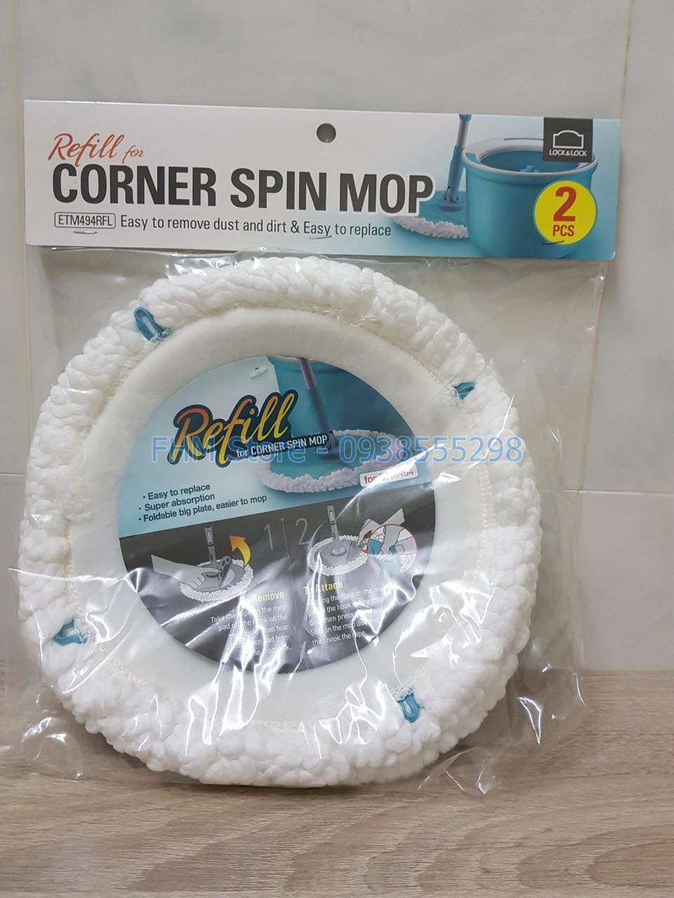 Bộ 2 Bông Lau Thay Thế ETM494RFL (thay thế của cây lau nhà ETM494)