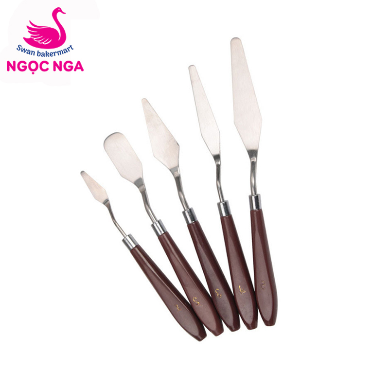 Bộ 5 chà láng cán gỗ