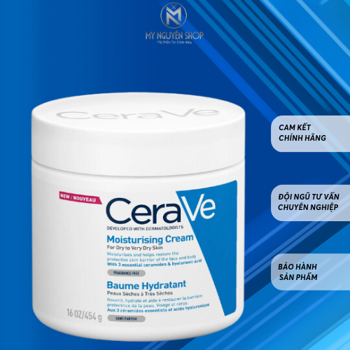 Kem Dưỡng Ẩm Cerave Kem Dưỡng Da Mặt Và Toàn Thân Cho Da Khô,454g