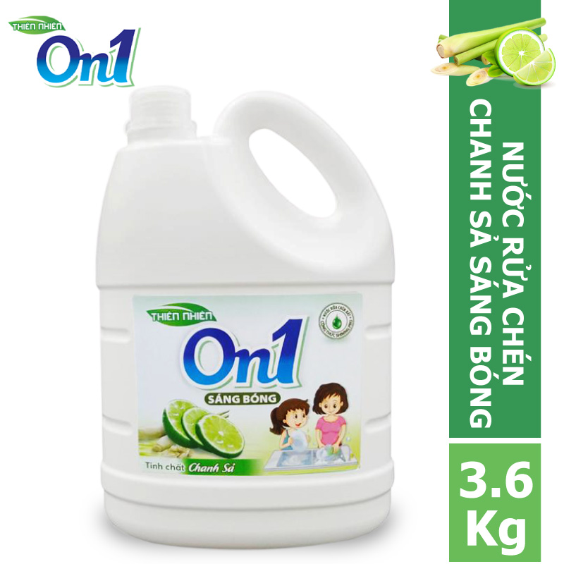 Nước rửa chén ON1 hương chanh sả 3.6kg N5203