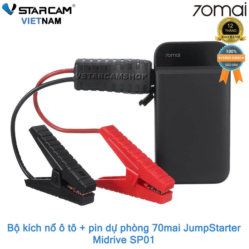 Bộ kích nổ xe hơi kiêm sạc dự phòng 11.100mAh 70mai Jump Starter MidrivePS01 bảo hành 12 tháng