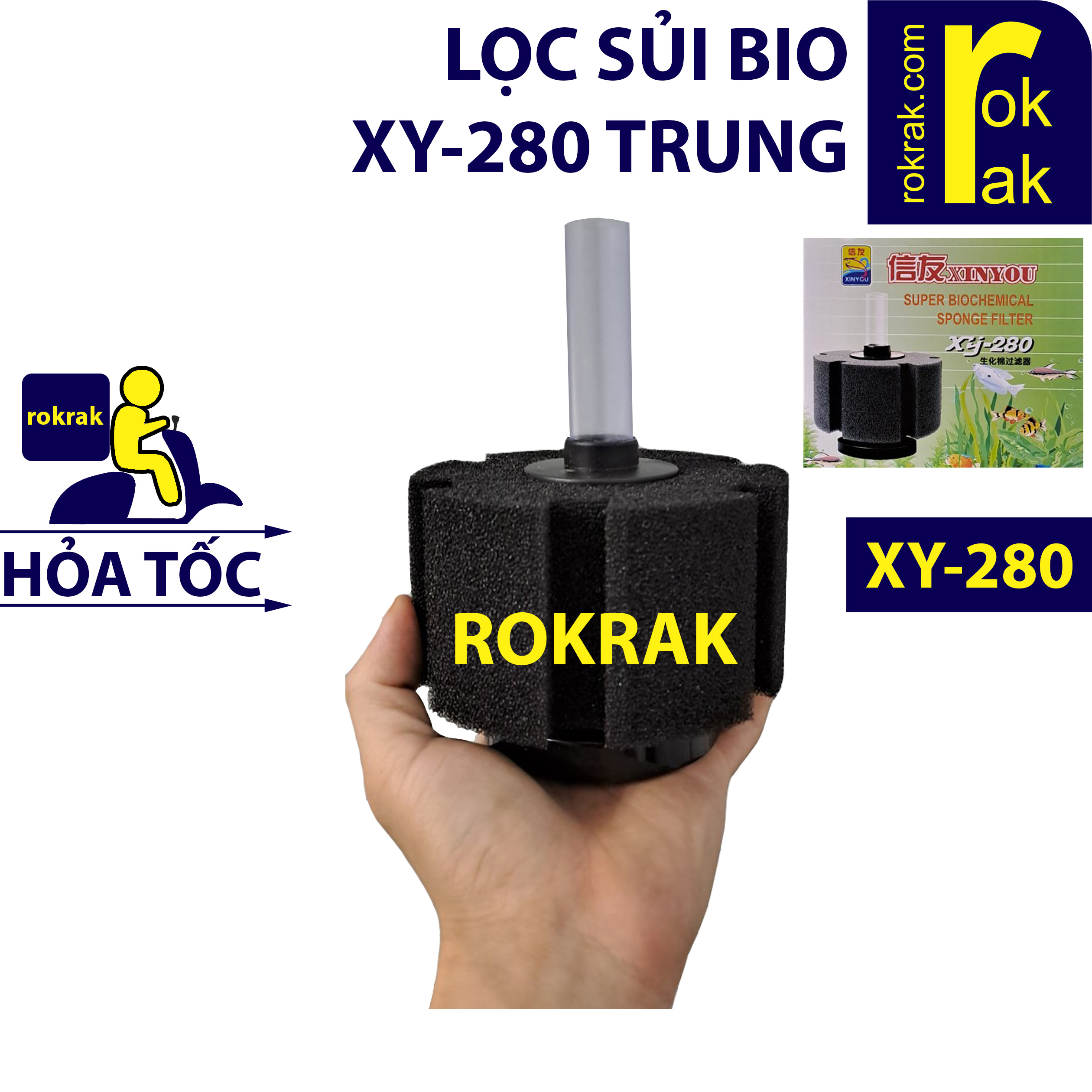 [HCM]LỌC SỦI vi sinh XY280 XY-280 cỡ trung cho hồ cá guppy