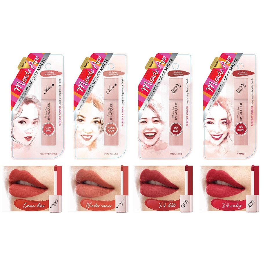 Son Lì Miracle Apo Lip Lacquer Matte - Holiday Collection