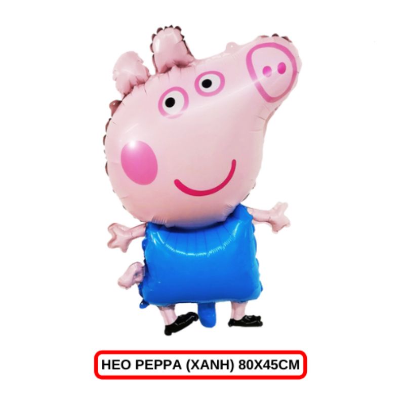 Bóng tráng nhôm hình nhân vật hoạt hình heo peppa, bóng đồ chơi cho bé