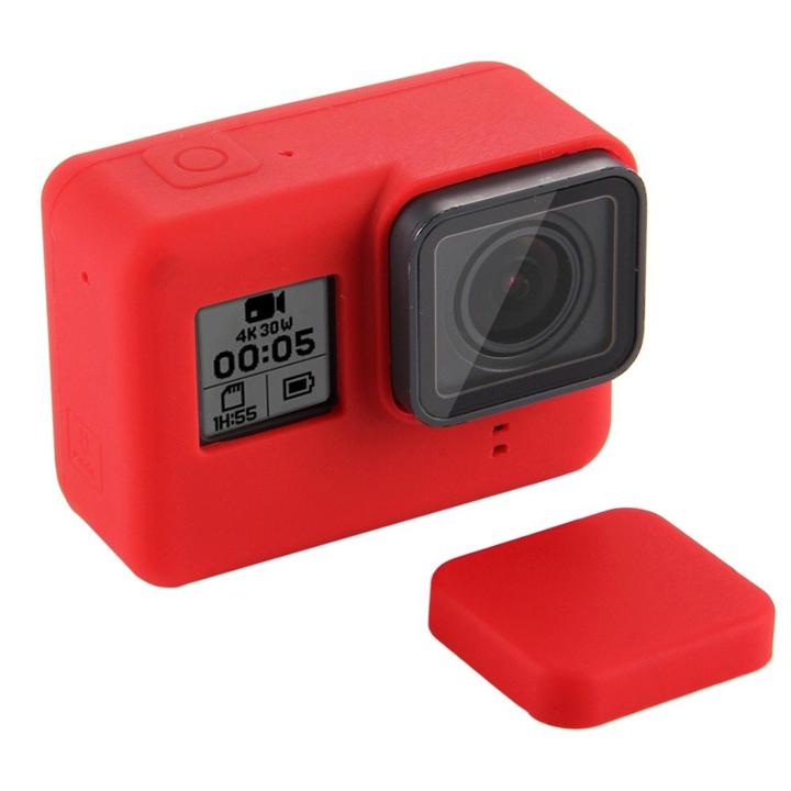 [HCM]Vỏ cao su silicon chống sốc cho GoPro Hero 6 5 black_Tặng kèm cáp đậy