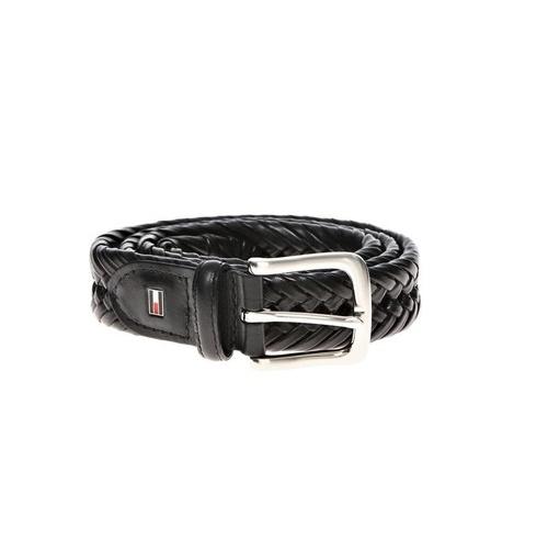 [HCM]Dây nịt nam Tommy Hilfiger Men Braided Belt - Size 34 - Màu đen - 11TL04X007
