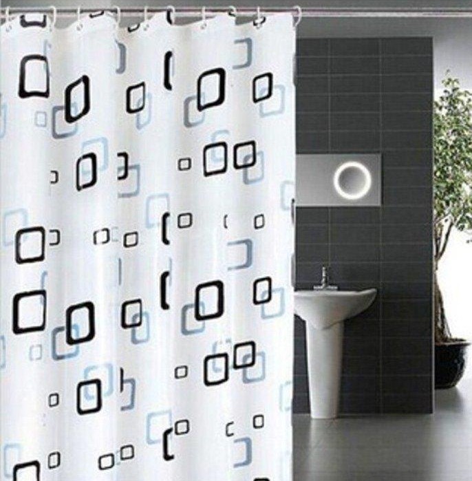 Rèm cửa nhà tắm vải PEVA không thấm nước (rộng 1m8 cao 2m)