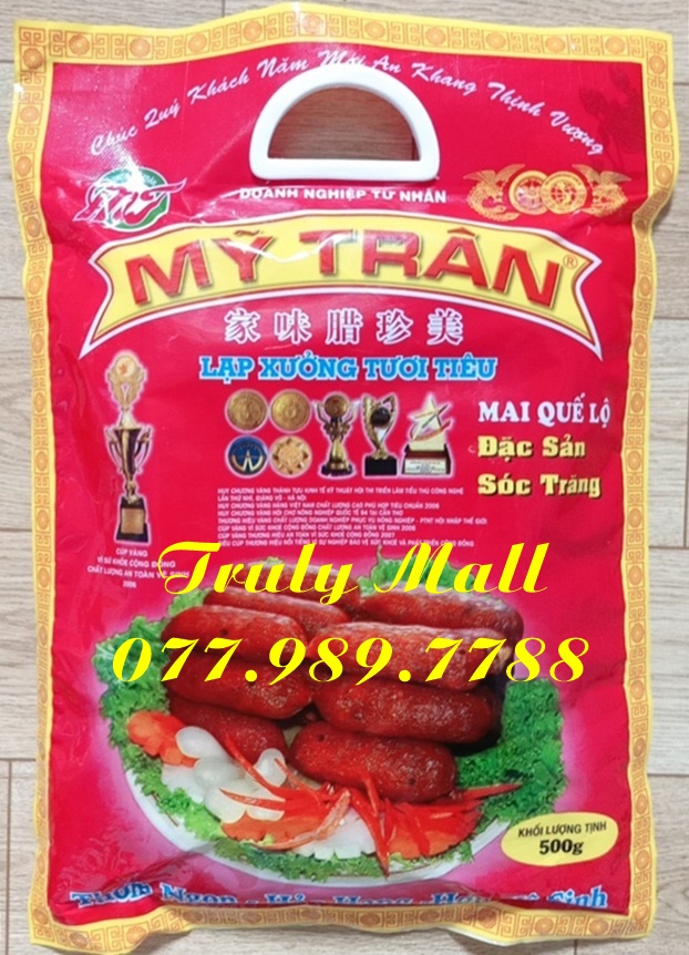 500gr lạp xưởng mỹ trân – tươi tiêu đặc biệt