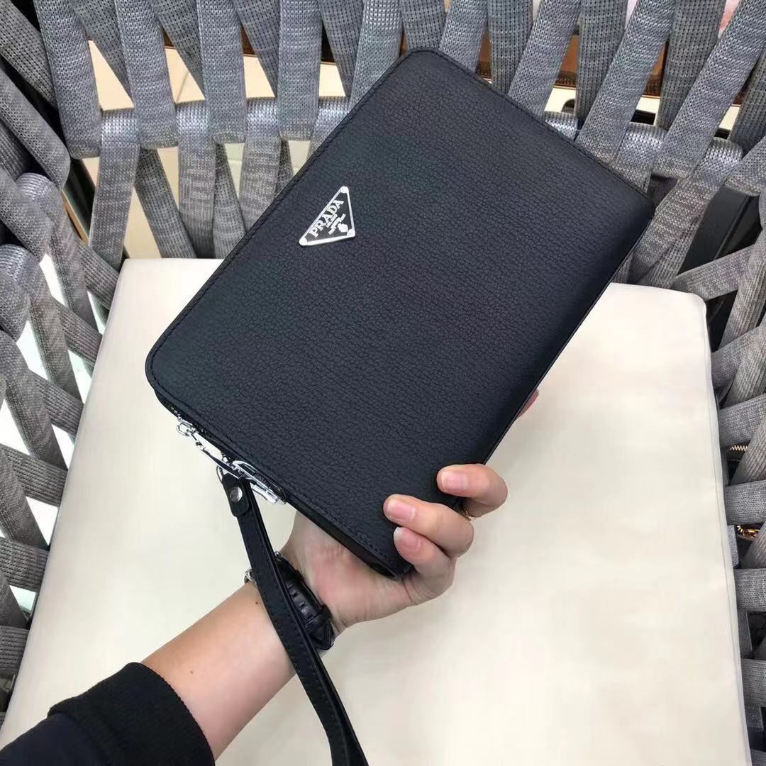 Clutch cầm tay nam cao cấp prada khóa số vpr04 | hàng hiệu siêu cấp