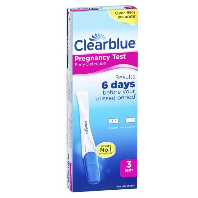 Que thử thai điện tử phát hiện sớm trước chu kỳ 6 ngày Clearblue Plus Pregnancy Test 3 Pack