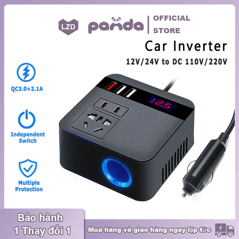 Inverter 12v to 220vbộ chuyển đổi điện 12v sang 220v ô tô biến điện 12v / 24v ra 220vbộ đổi nguồn 12v sang 220vCông suất 120W