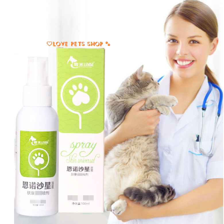 Xịt viêm da, nấm, ghẻ cho Chó Mèo dạng chai 50ml & 100ml - Love pets shop