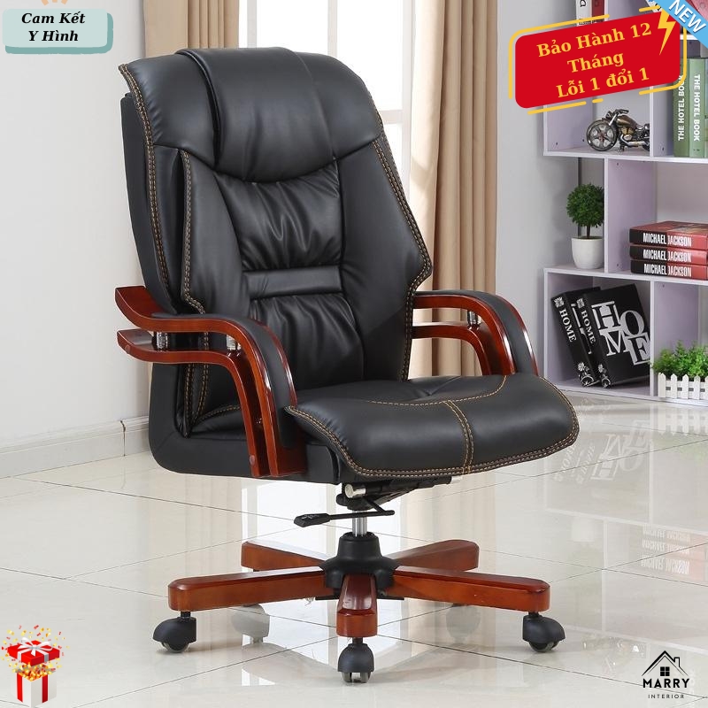 Ghế làm việc văn phòng xoay 360 độ bọc da cao cấp hiện đại,tựa lưng đàn hồi, ghế chơi game tựa đầu ngả lưng tiện ích