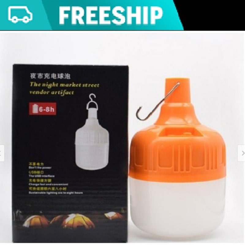 Bóng đèn Led sạc tích điện 150W siêu sáng 6-8h, bóng đèn Led sạc pin 18650 có móc treo tiện dụng, đèn led tích điện, bóng đèn led trụ
