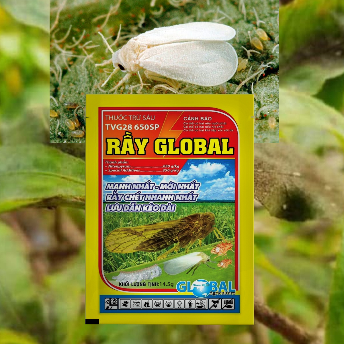 Thuốc trừ Rầy nâu, rầy xanh, rầy phấn trắng Rầy Global 14.5g