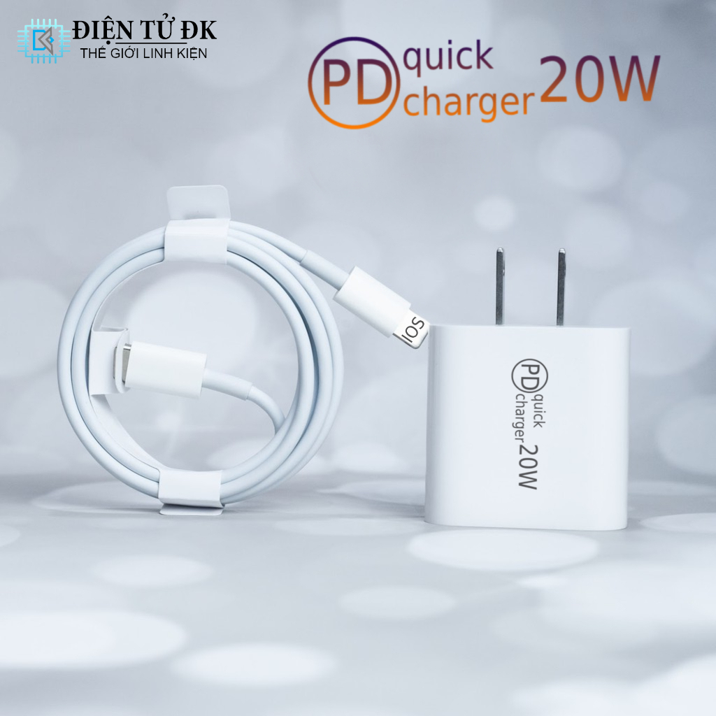 Bộ sạc nhanh pd 20w cho ip 11/12/13/14 promax type c