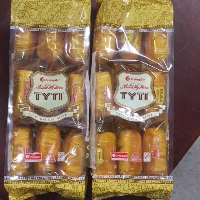 Bánh Mì Mềm TyTi Tràng An túi 18g x 9 Cái [Date Luôn Mới]