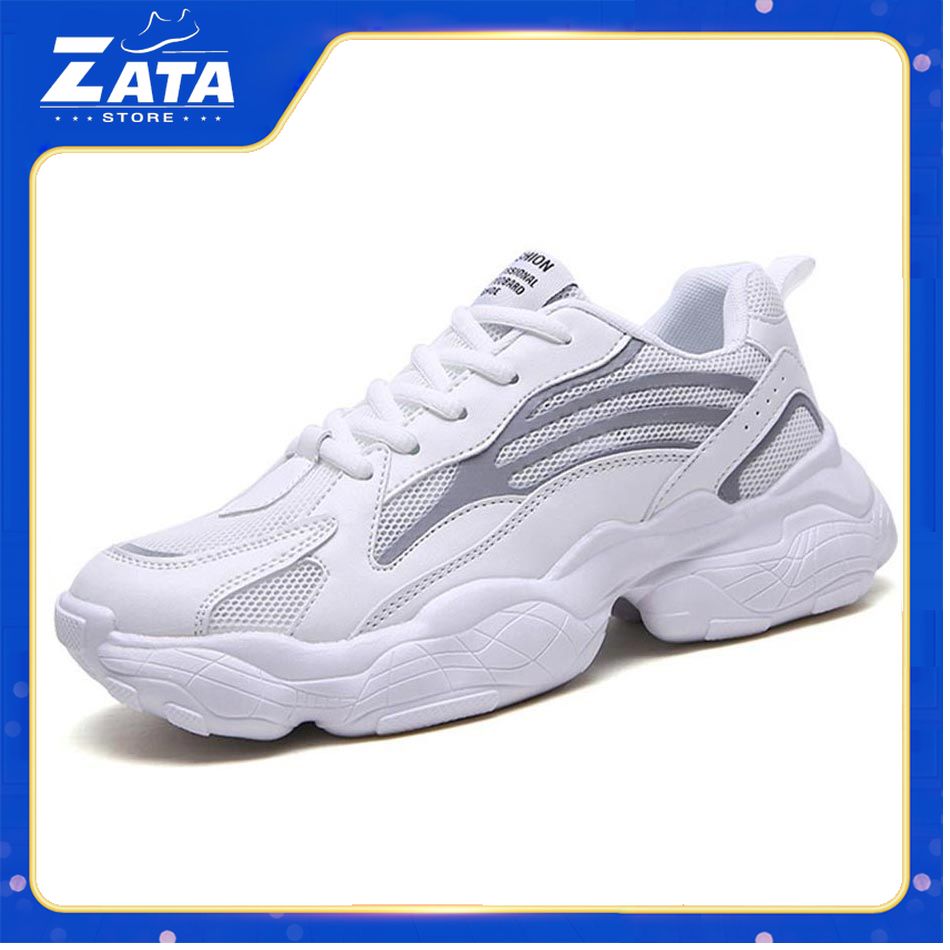 Giày phản quang, giày thể thao nam, giày đế độn cổ thấp buộc dây thông thường ZATA - ZTS03