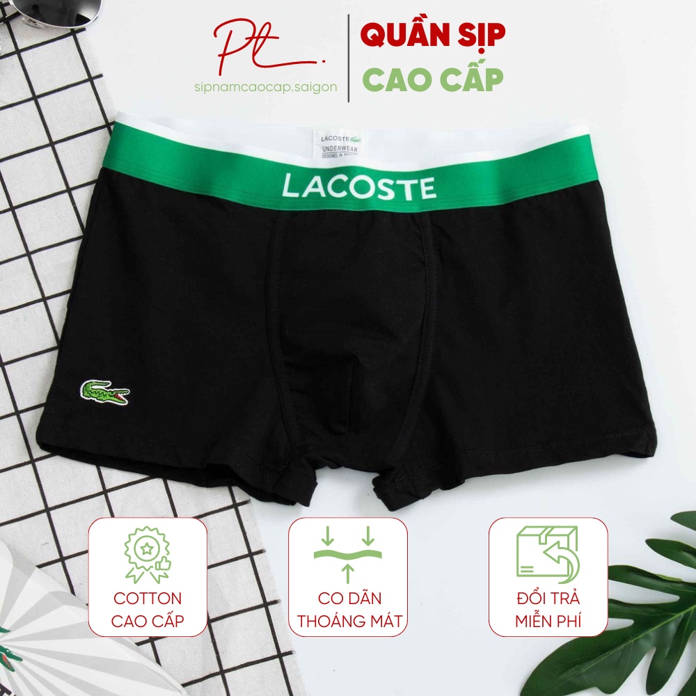 Sịp đùi nam Lacos | CỰC HOT | Quần sịp kiểu boxers & trunks cotton cao cấp đẹp siêu mềm mịn và thấm hút, đồ lót nam, quần sịp, sịp đùi, sịp tam giác