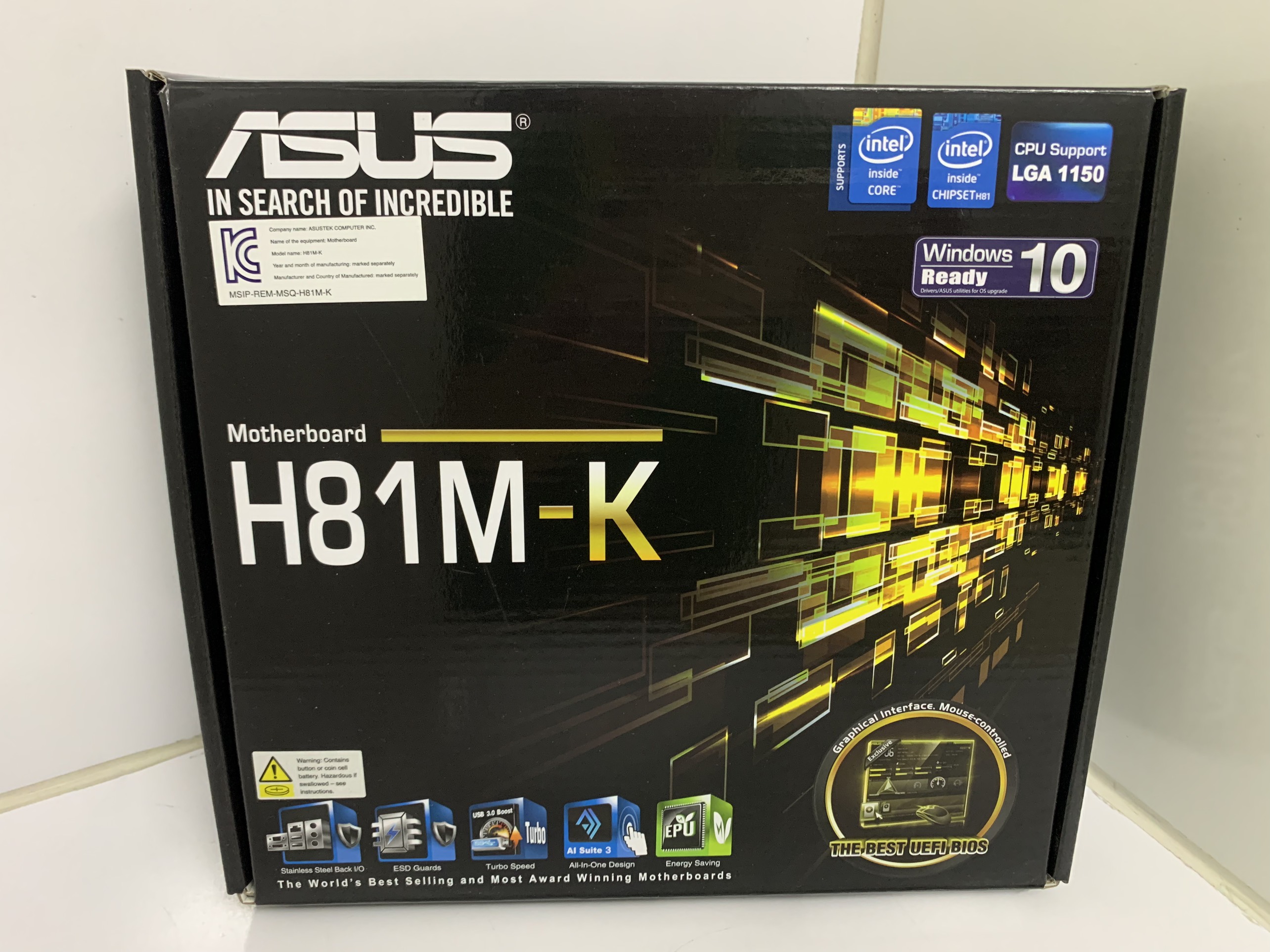 Bộ mainboard asus h81 mk combo chip pentium g3260 like new