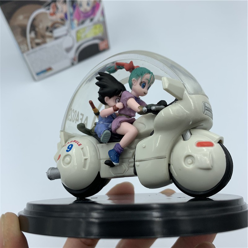 Mô Hình Bulma Cưỡi Xe Máy Với Goku ( Dragonball ) Siêu Đẹp 