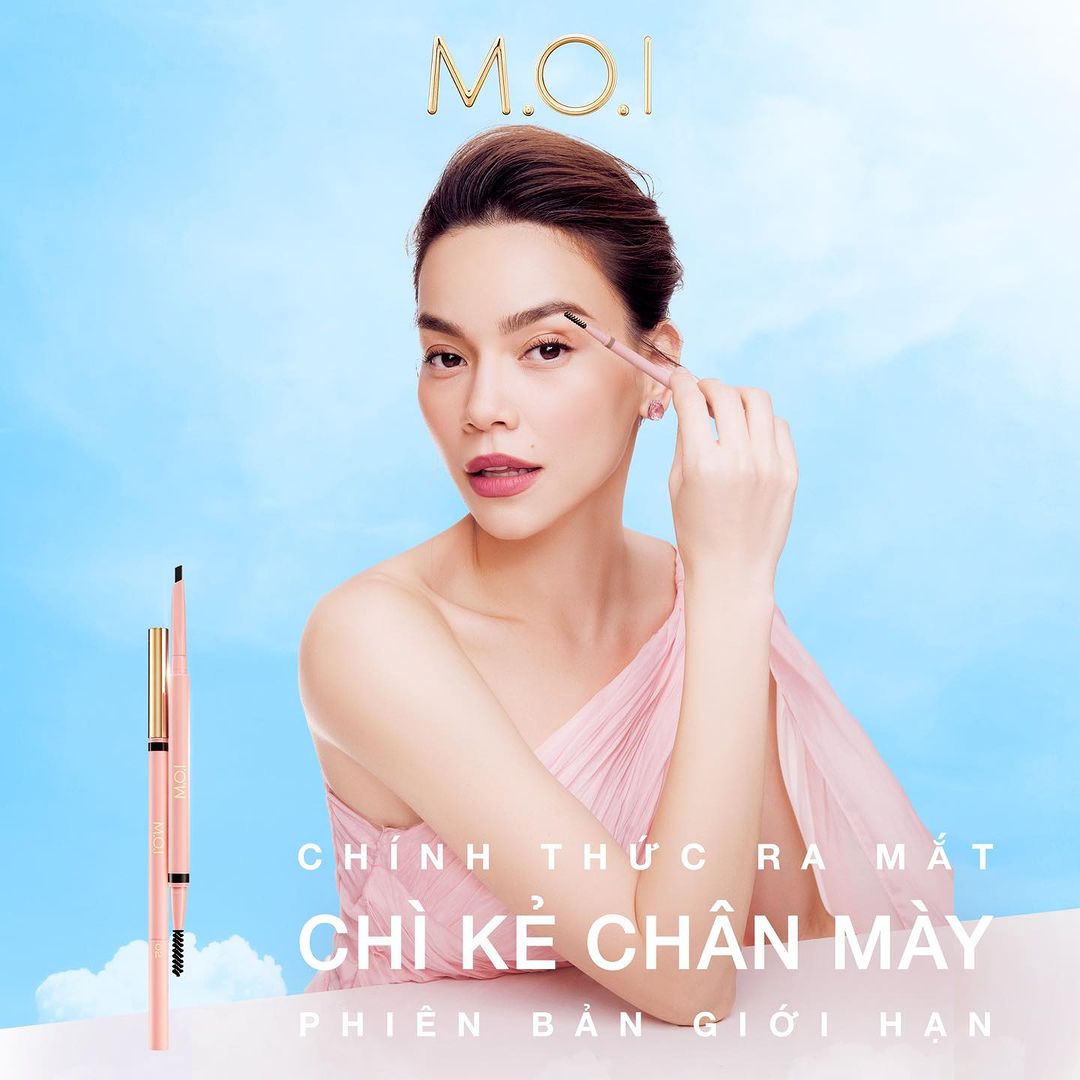 Chì kẻ mày MOI Hồ Ngọc Hà Perfect Shape Eyebrow Pencil phiên bản cải tiến mới bền màu suốt 24h - Helena Cosmetics
