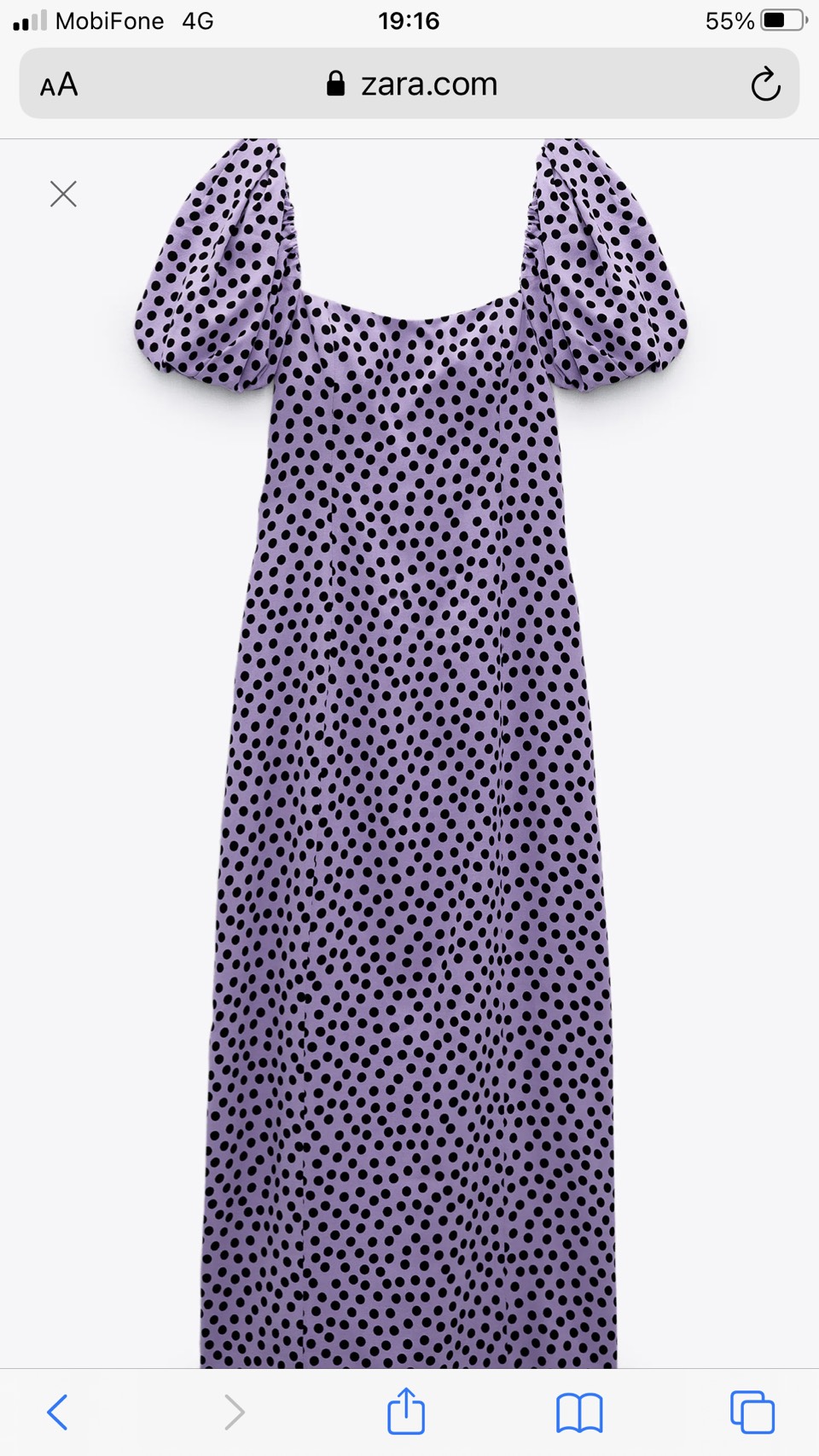 Đầm dài chấm bi