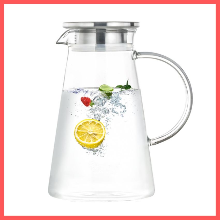 Bình Thủy Tinh Đựng Nước 1500ml Hoàng Bách, Bình Đựng Nước Thủy Tinh, Bình Nước Để Bàn, Bình Pha Trà, Bình Giữ Nhiệt, Bình Pha Cà Phê, Hàng Nội Địa Trung Cao Cấp.