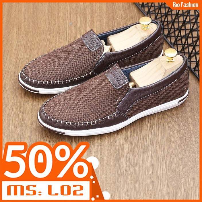 Giày lười nam vảy bố có 4 màu