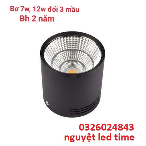 Đèn bơ, đèn lon 12w đổi mầu 3 chế độ - bơ 12w