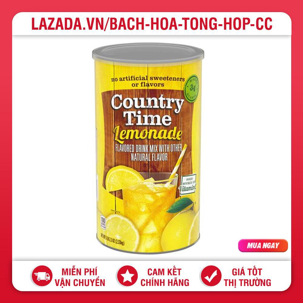 Bột pha nước trà chanh country time drink mix lemonade mỹ 2.33kg