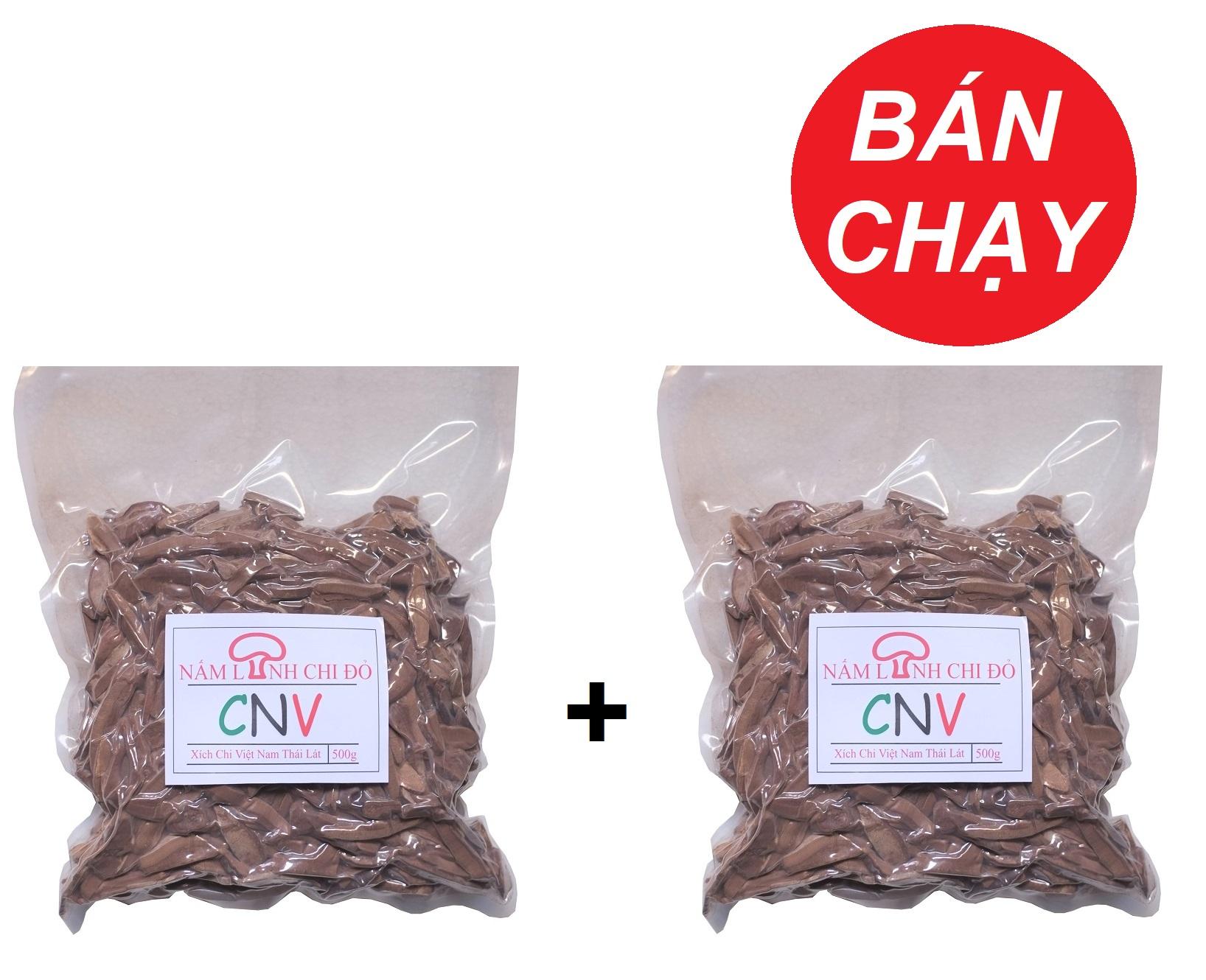 Nấm linh chi đỏ thái lát cnv 500g x 2 gói
