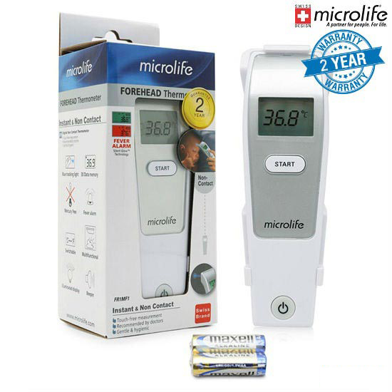 [HCM]Nhiệt Kế Nhiệt Kế Điện Tử Nhiệt Kế Hồng Ngoại Nhiệt Kế Điện Tử Đo Trán Microlife FR1MF1-Công Nghệ Cảm Ứng Nhiệt Hồng Ngoại Thông Minh Độ Chính Xác Cao Chỉ Trong Vòng 3 Giây Dễ Dàng Sử Dụng Thích Hợp Cho Mọi Gia Đình.