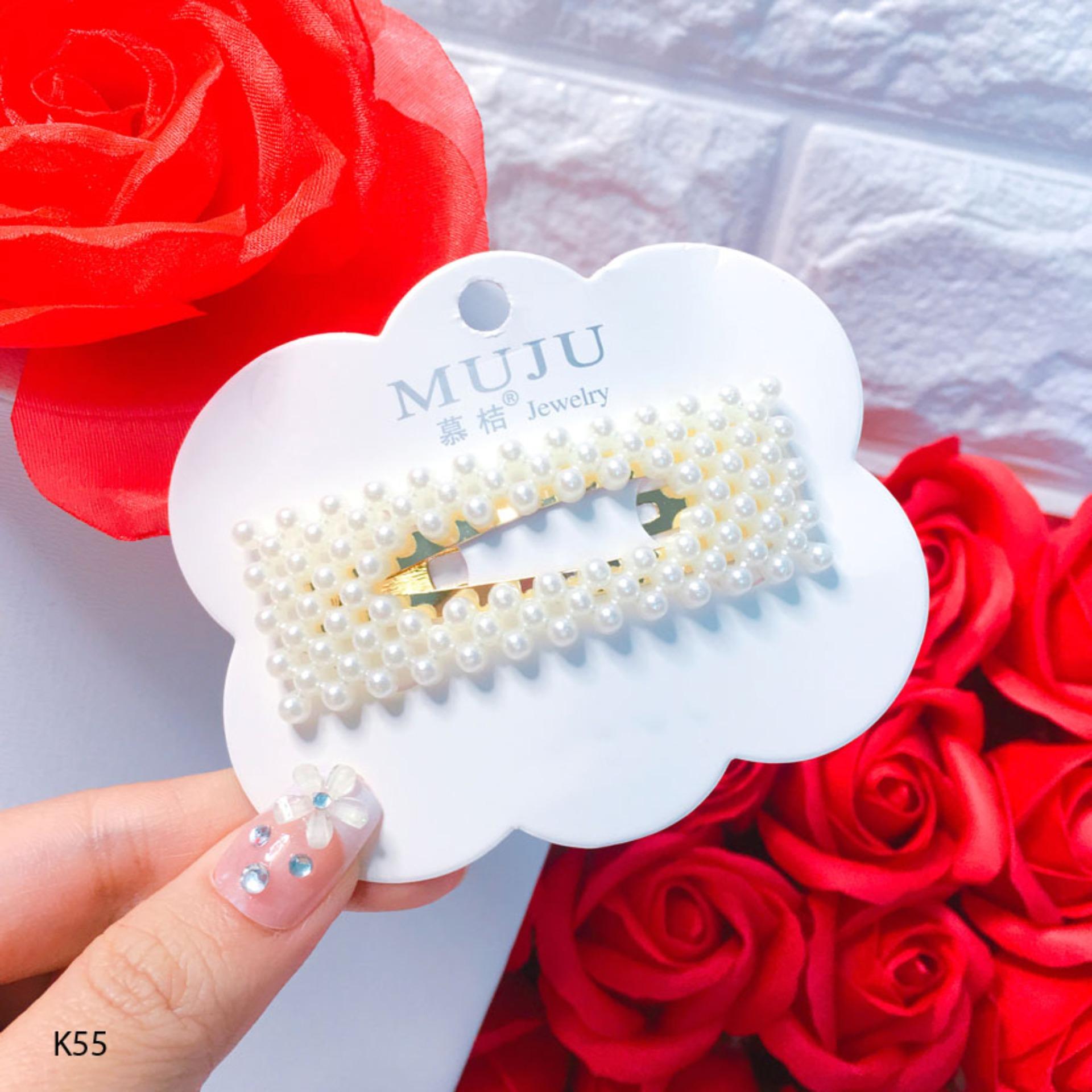 Kẹp tóc đính hạt siêu hot Hàn Quốc K55 - Long Tien