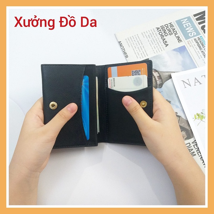 [HCM]Ví kẹp tiền da bò Italy đẹp tiện dụng