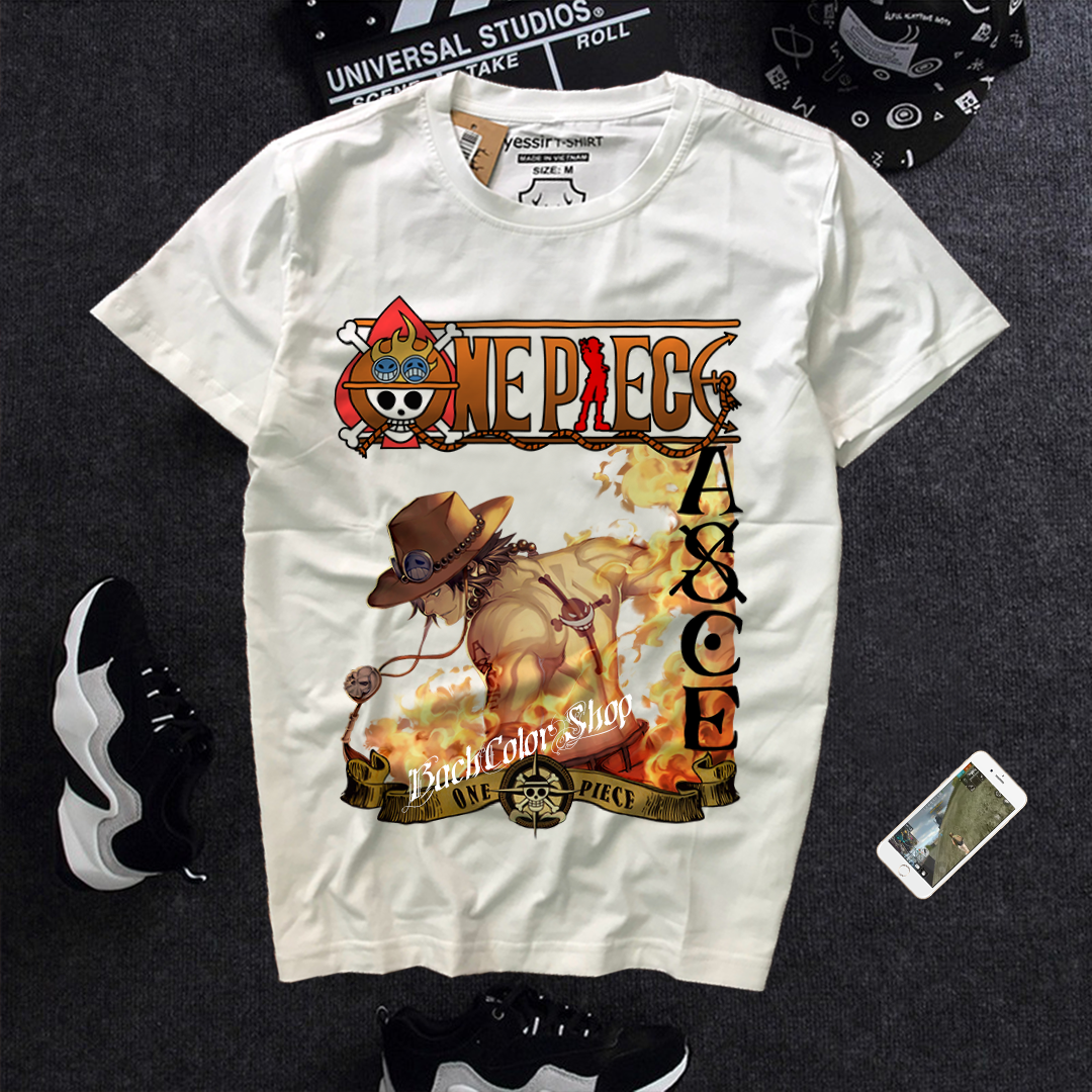 Áo Thun Ace Hỏa Quyền One Piece