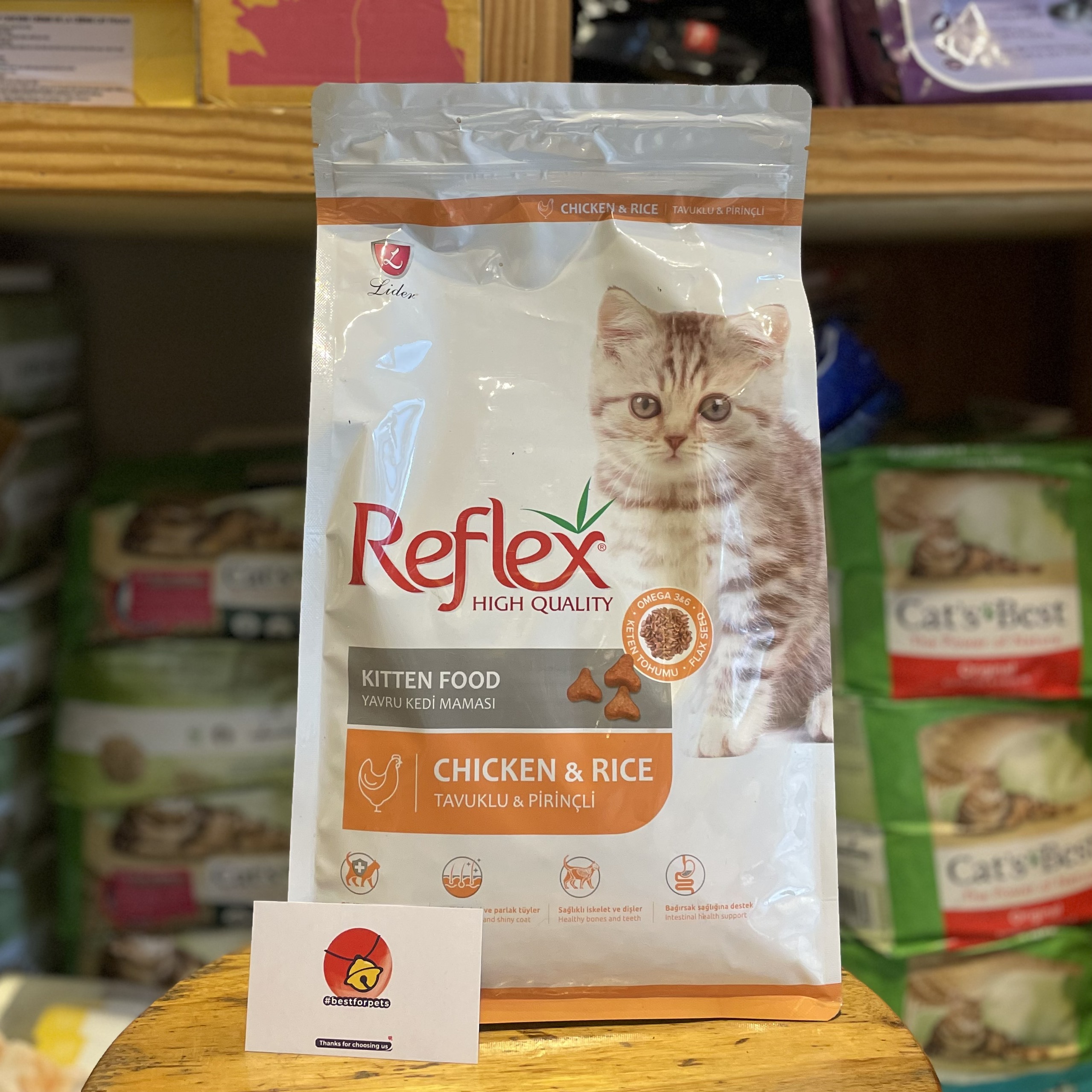 [Hoàn tiền 10%] Hạt Reflex Kitten cho Mèo Con vị Gà Gạo - Túi 2kg chính hãng