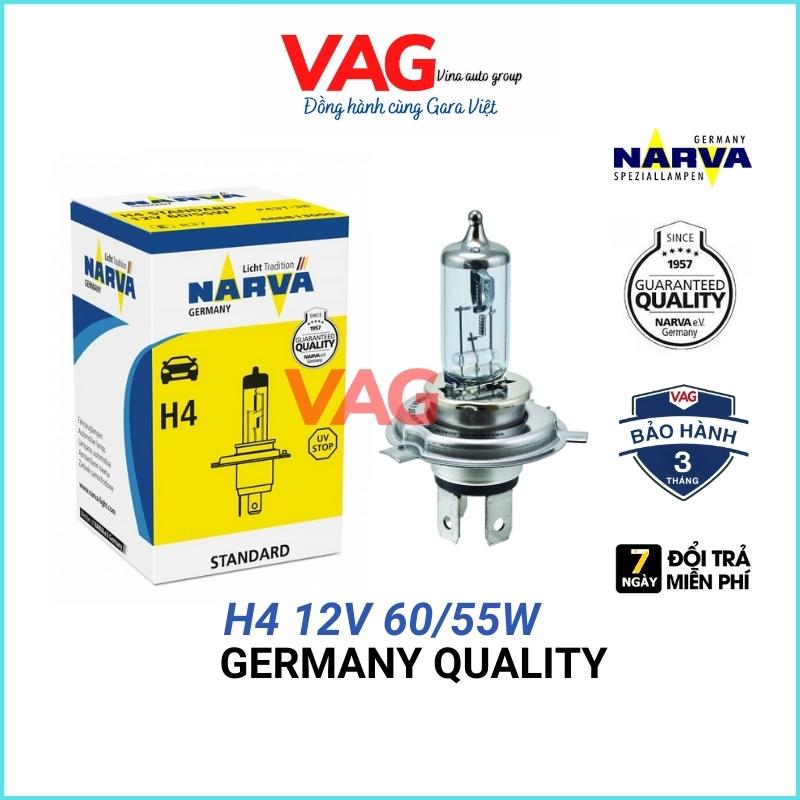 Bóng đèn pha h4 narva 12v 60/55w chính hãng của đức