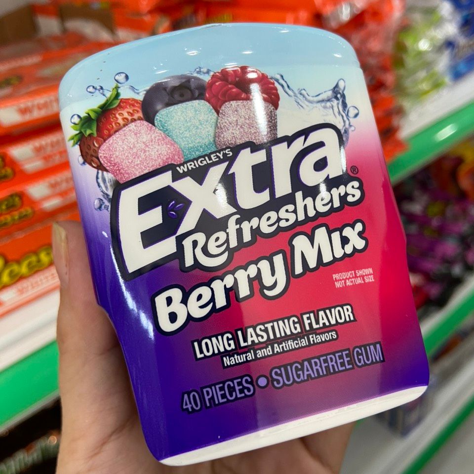 Kẹo gum Extra vị Berry Mix hộp 40 viên hàng Mỹ