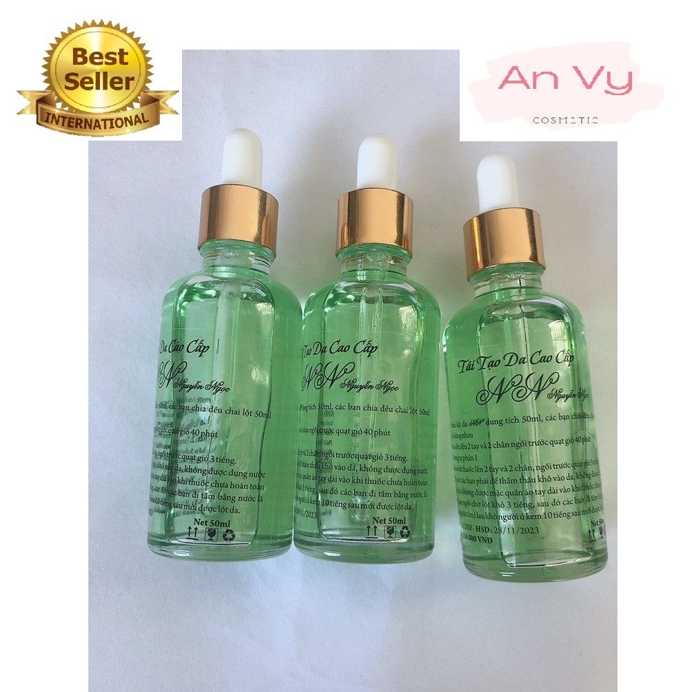 Combo 3 chai nước lột hỗ trợ thay da 3d nn 50ml - mẫu mới
