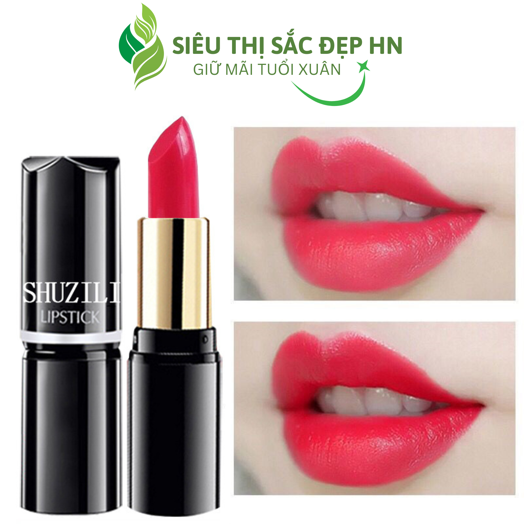 Son Thỏi Lì Shuzili Cao Cấp Lên Màu Cực Chuẩn Dưỡng Ẩm Mềm Mịn Môi Chống Thấm Nước