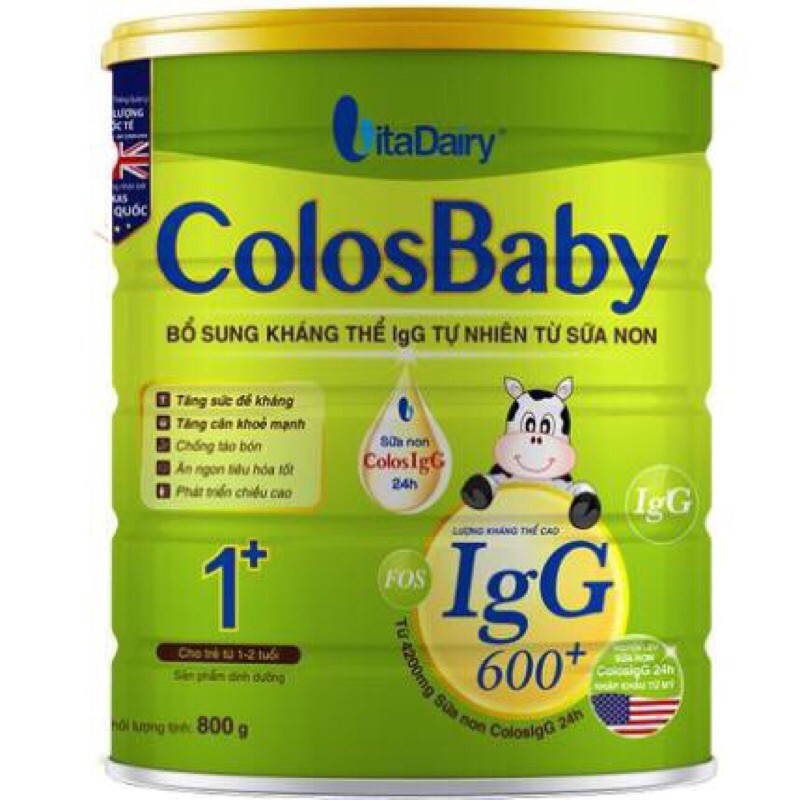 Sữa non colosbaby 1+ 600igg 800g