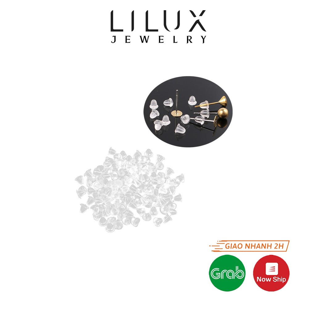 Chốt khuyên tai bông tai silicon LILUX