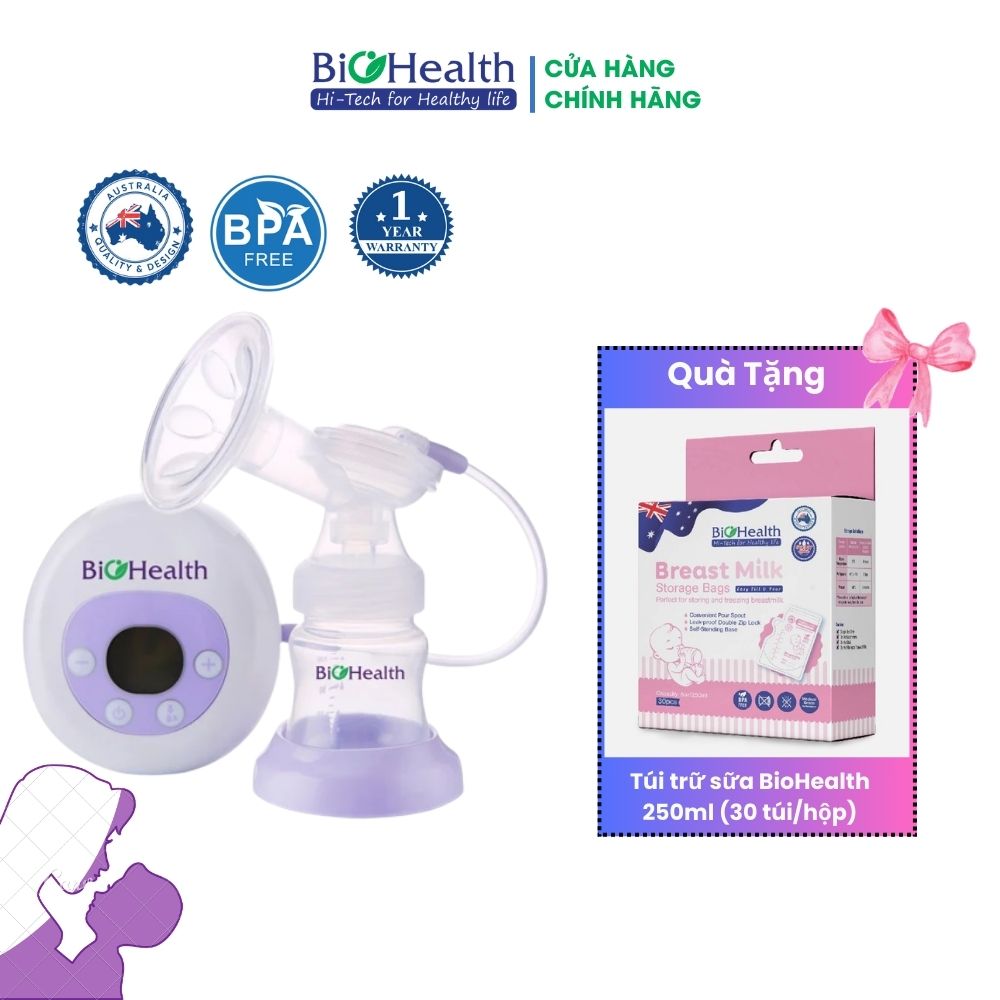 Máy hút sữa điện đơn 1 bình ae basic - nhựa pp không chứa bpa - an toàn cho mẹ và bé