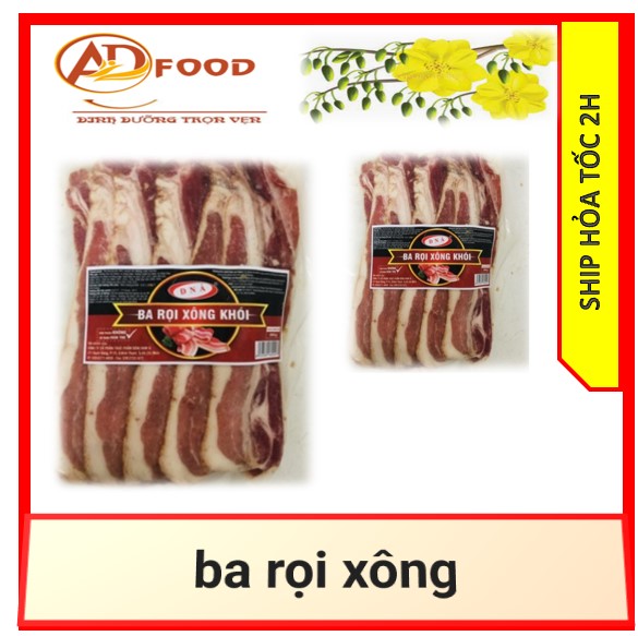 Thịt ba rọi xông khói gói 1kg