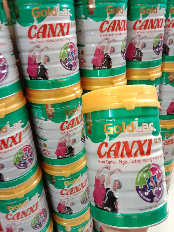 Sữa canxi cho người già loãng xương, tiểu đường Goldlac lon 900g