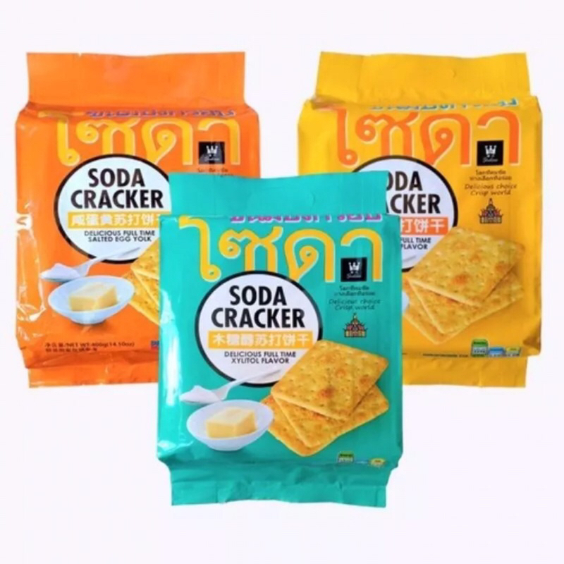 Bánh quy soda cracker thái lan gói 400g