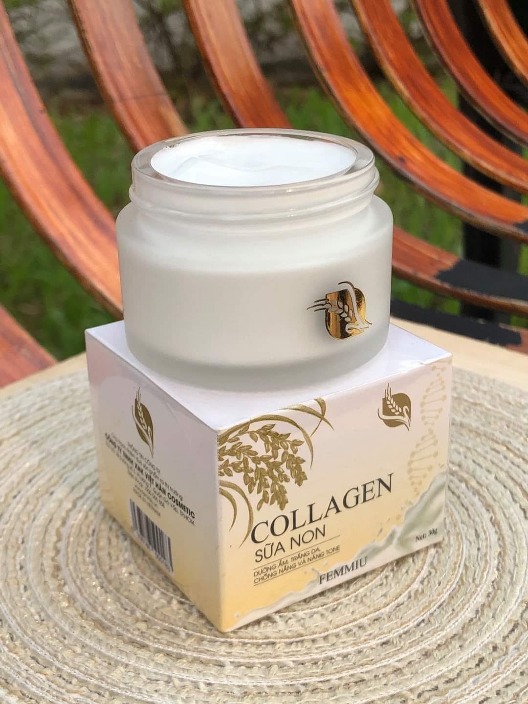 Kem collagen sữa non dưỡng ẩm trắng da mặt