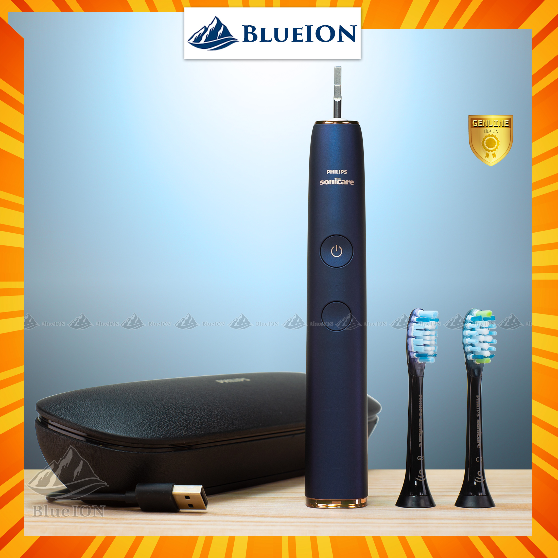 Bàn chải điện philips sonicare diamondclean smart 9700 9750 like new tiết kiệm